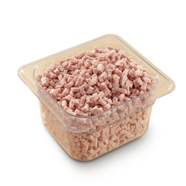 Diced Chopped Ham Loaf 25lb packaging image
